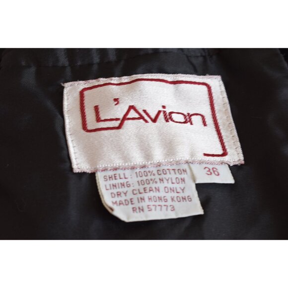 Vintage 90s Cotton Black Jacket| size 36 - Picture 8 of 10